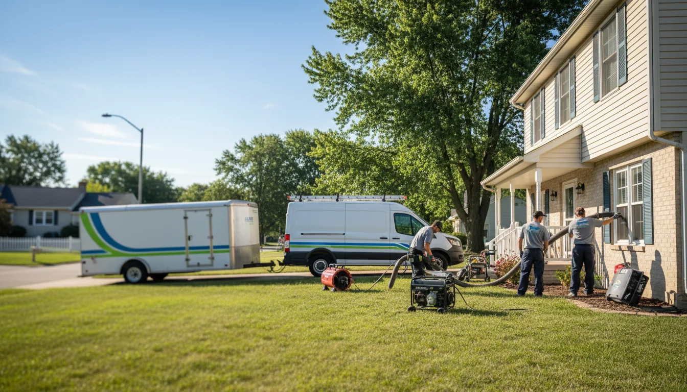 Flooded Basement Restoration And Cleanup With Repair in Mackinaw, IL near me